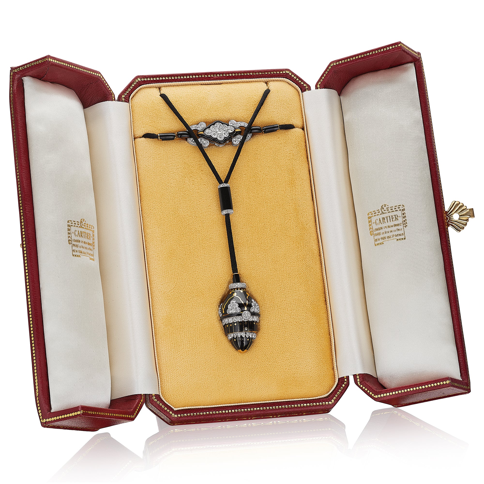 Art Deco Acorn Pendant Watch by Cartier, Paris, circa 1925
