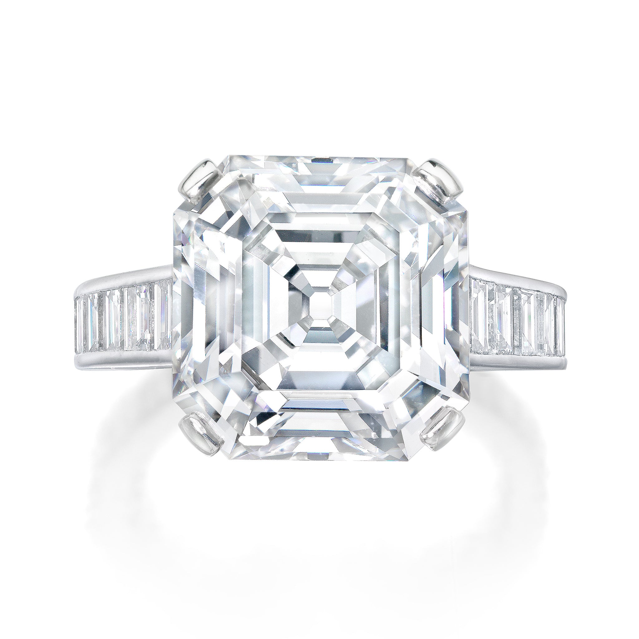 Platinum and Diamond Ring by Cartier, Paris
