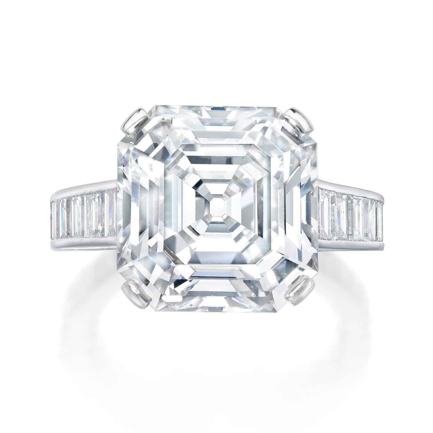 Platinum and Diamond Ring by Cartier, Paris