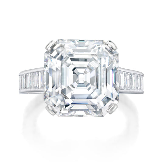 Platinum and Diamond Ring by Cartier, Paris