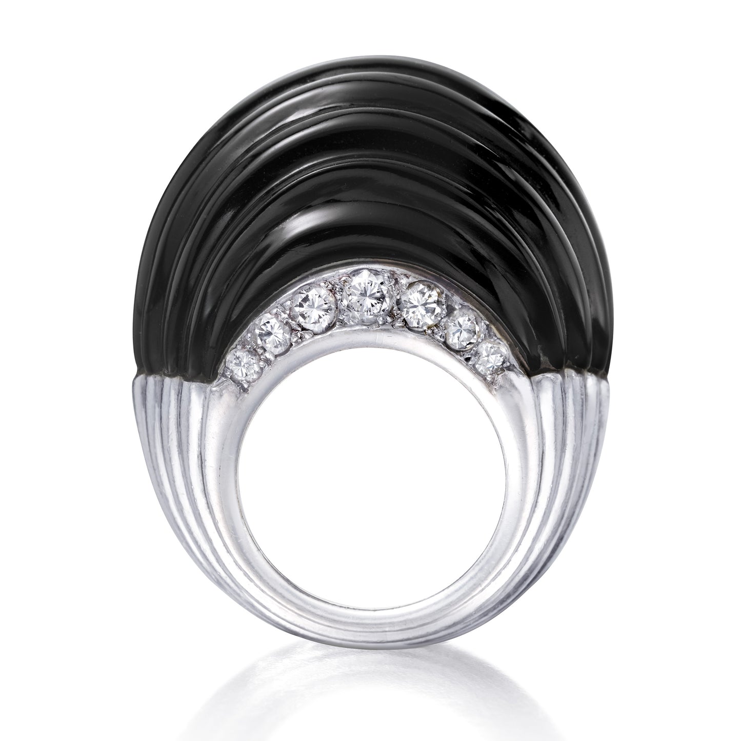 Onyx and Platinum Ring by Cartier, Paris, circa 1935