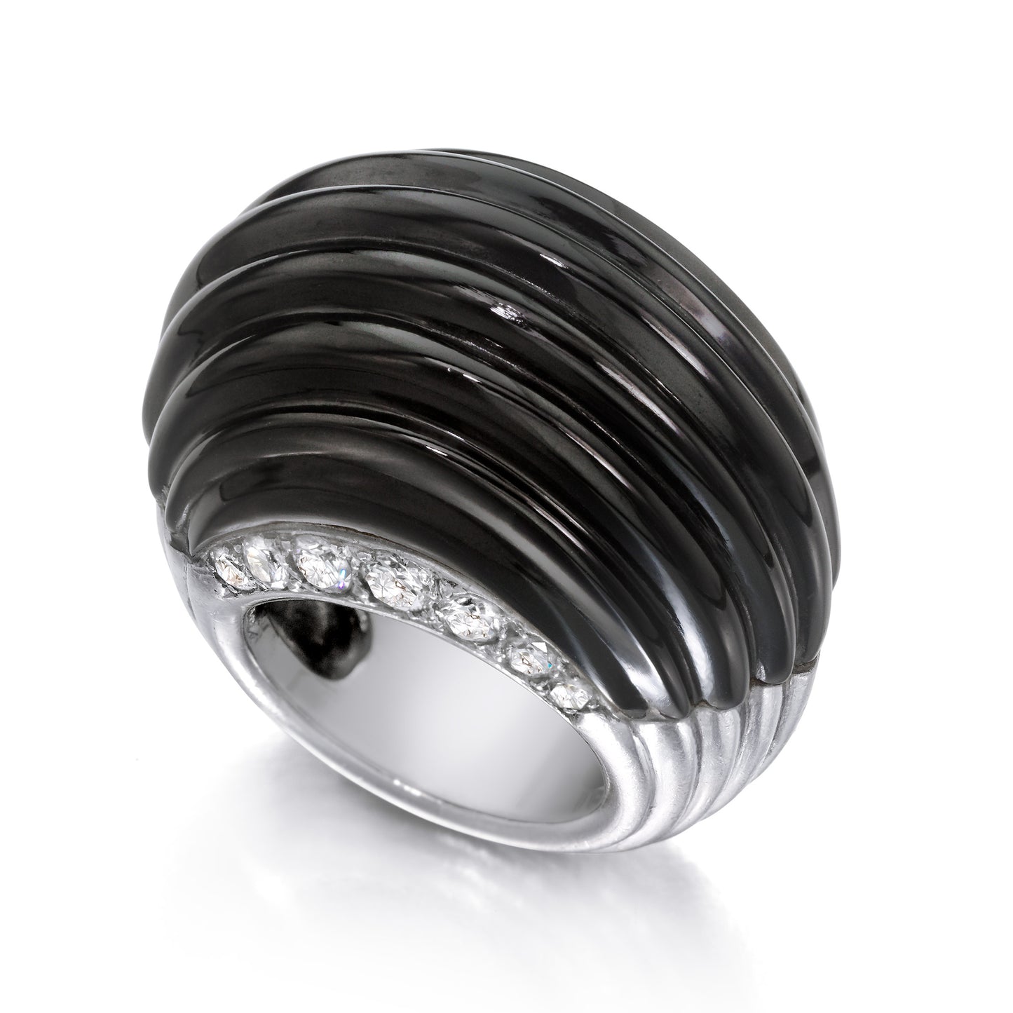 Onyx and Platinum Ring by Cartier, Paris, circa 1935