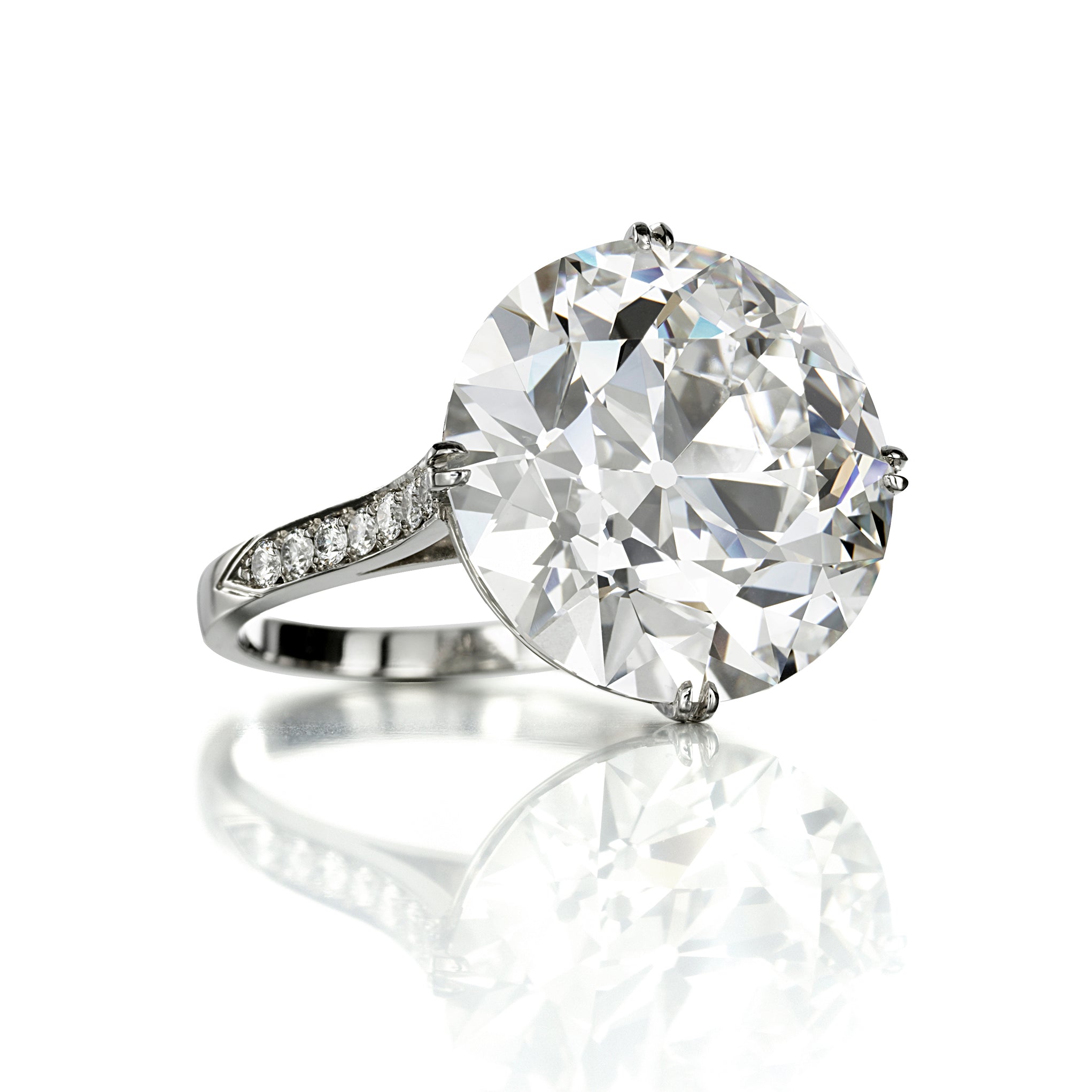 Platinum Diamond Ring by Siegelson, New York
