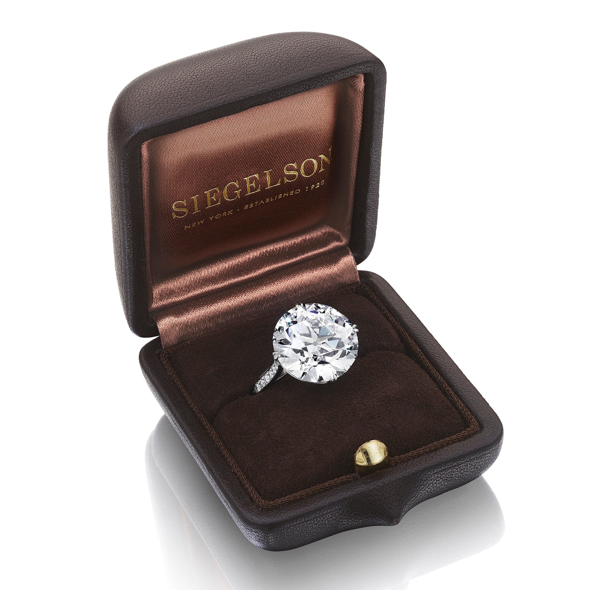 Platinum Diamond Ring by Siegelson, New York