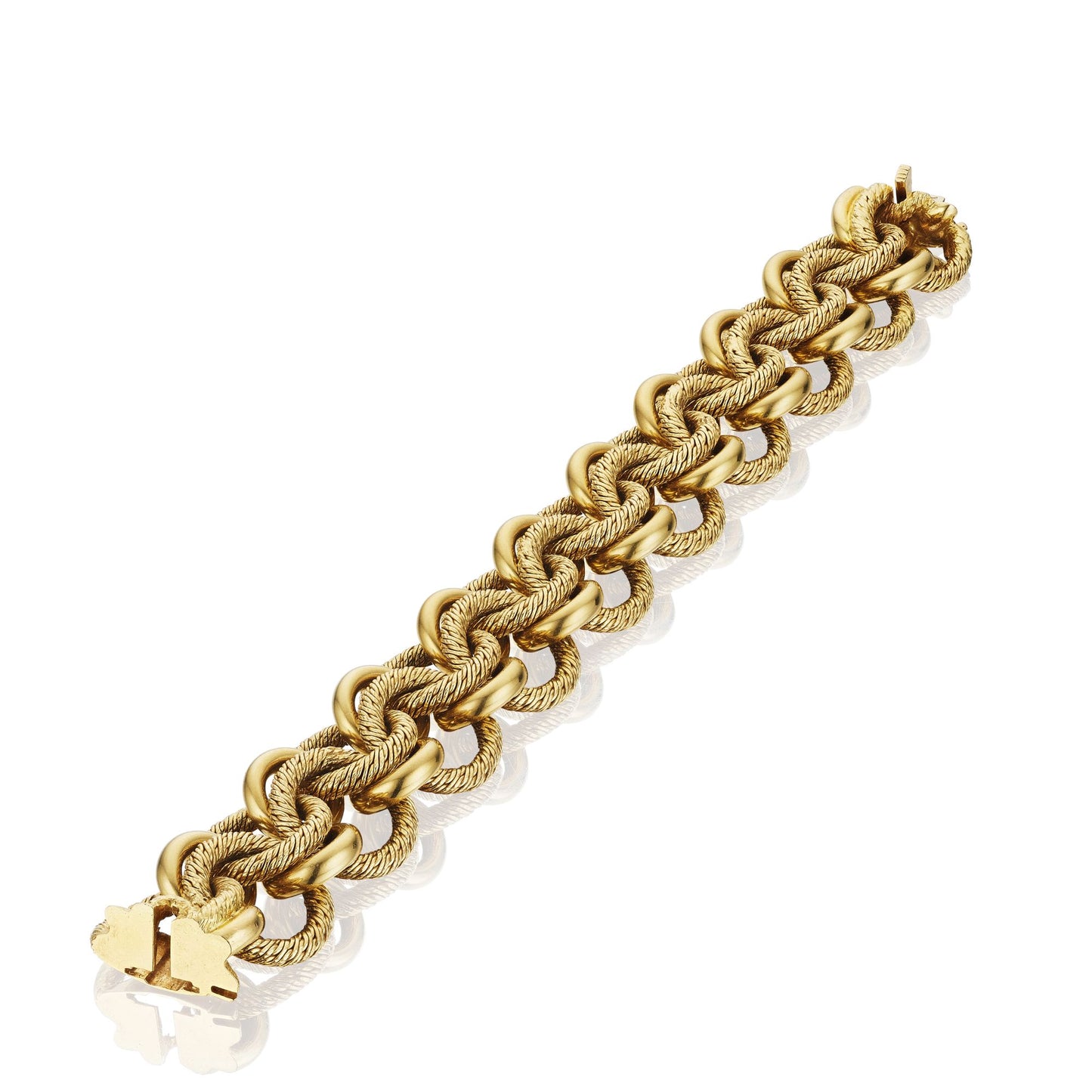 GOLD BRACELET BY JACQUES LENFANT FOR GEORGES LENFANT, PARIS, CIRCA 1950
