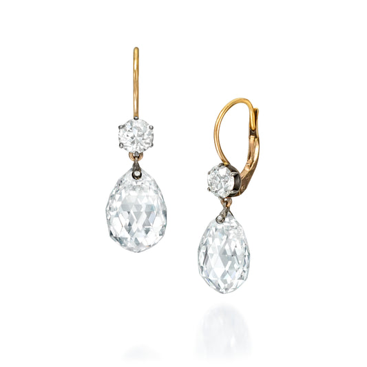 PAIR  OF  DIAMOND  EAR  PENDANTS    BY  SIEGELSON,  NEW  YORK