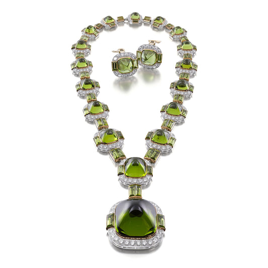 PERIDOT AND DIAMOND SUITE BY SIEGELSON, NEW YORK