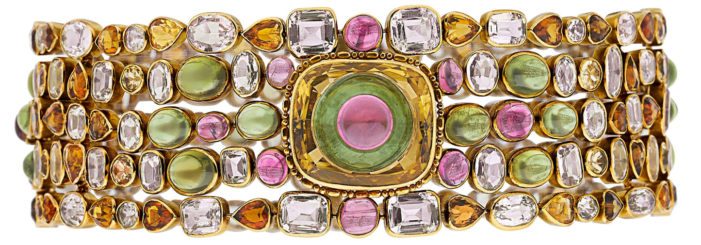 ARTS & CRAFTS COLLAR NECKLACE BY PAULDING FARNHAM, NEW YORK, CIRCA 1908