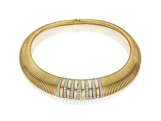 “Tubogas” Choker Necklace by Cartier, circa 1970