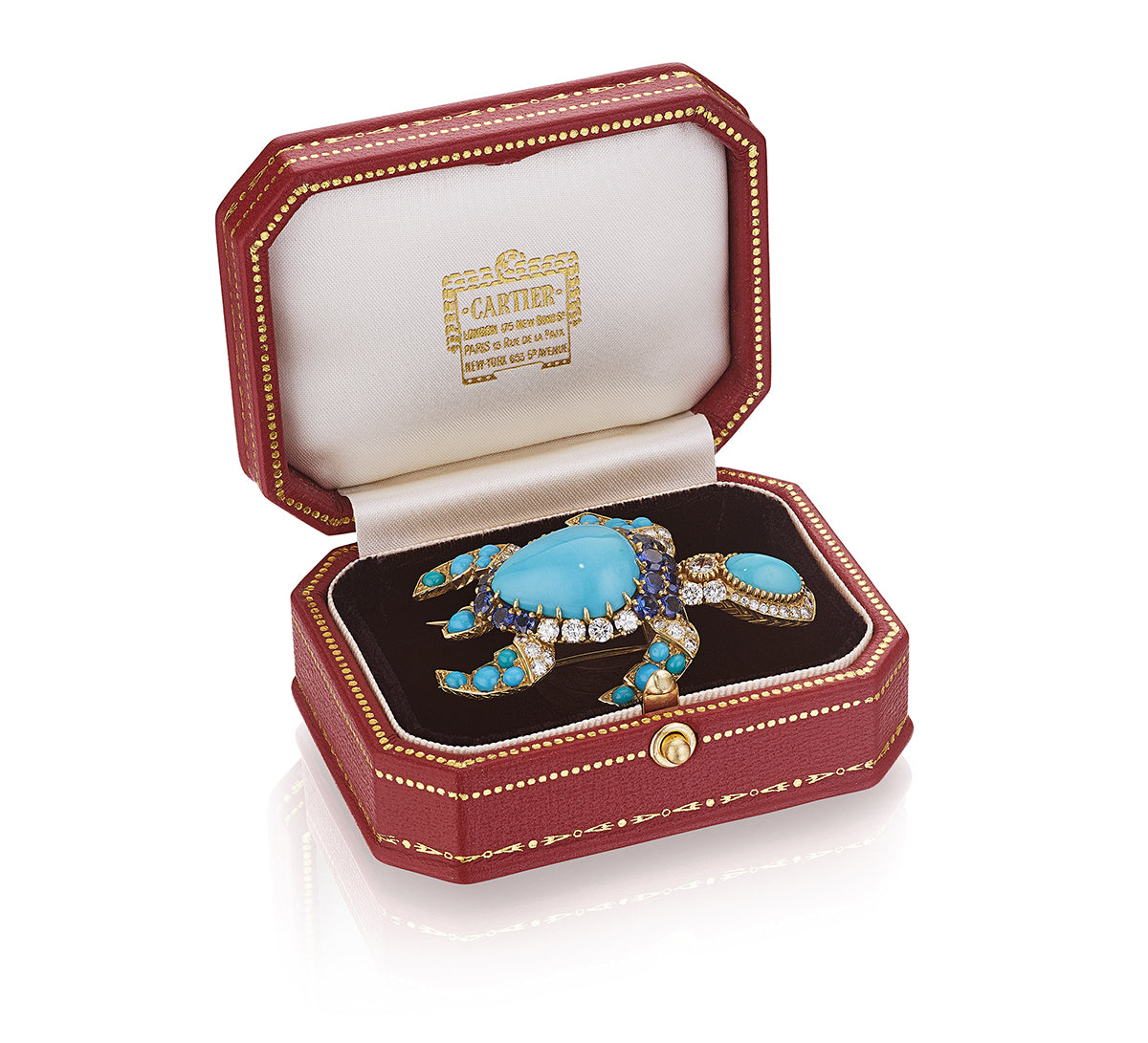 A Trio of Gem-Set Turtle Brooches by Cartier, Paris, circa 1967