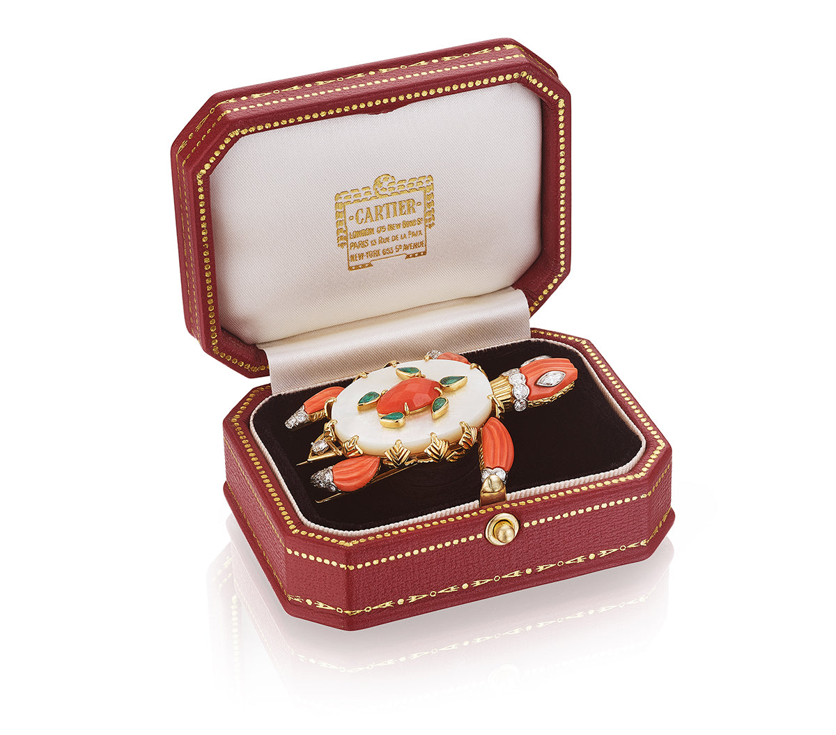 A Trio of Gem-Set Turtle Brooches by Cartier, Paris, circa 1967