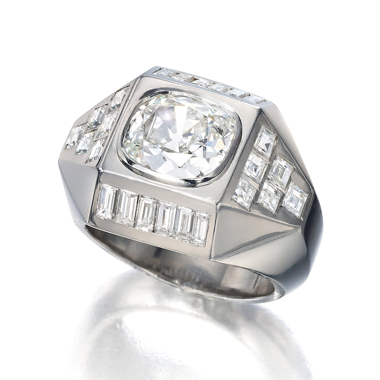 DIAMOND RING BY SUZANNE BELPERRON, PARIS, CIRCA 1950
