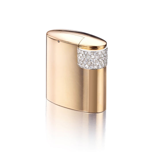 ART DECO GOLD, PLATINUM, AND DIAMOND LIGHTER BY CARTIER, PARIS, CIRCA 1930