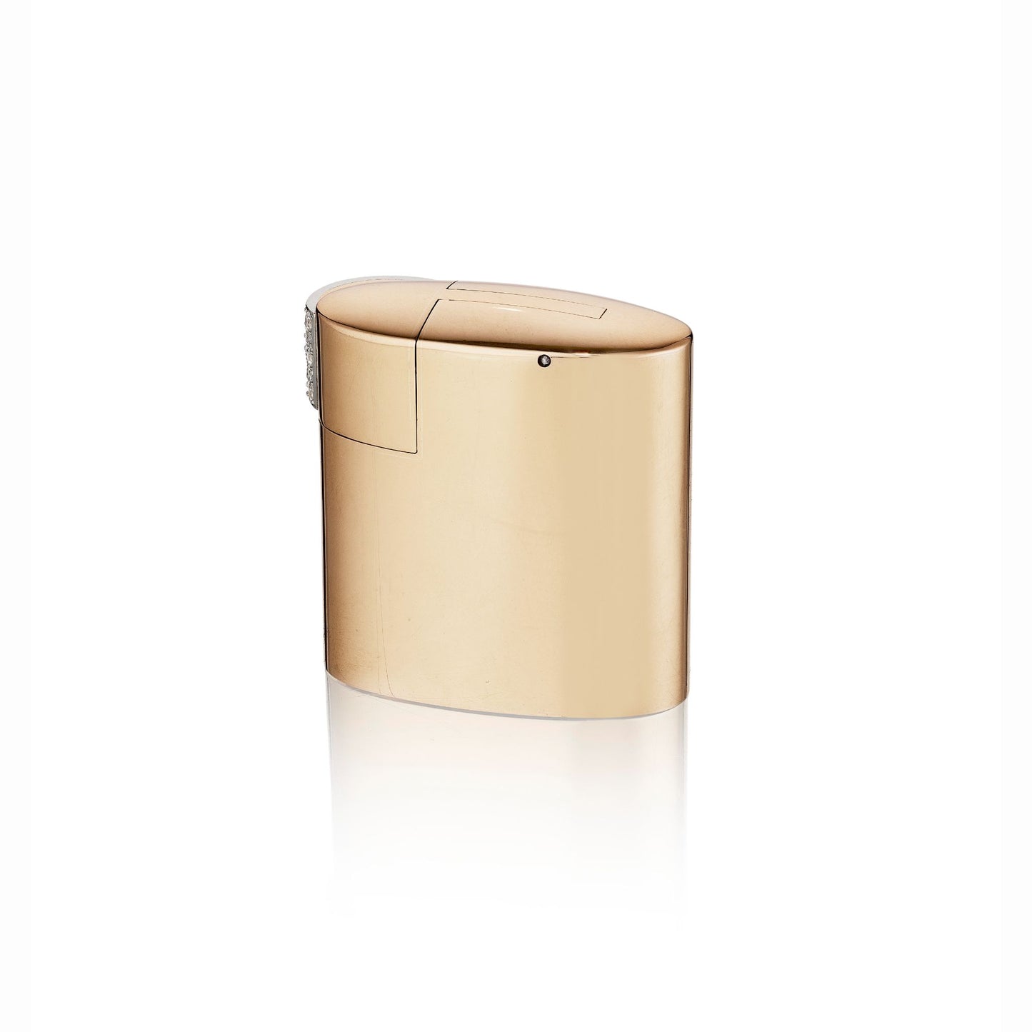 ART DECO GOLD, PLATINUM, AND DIAMOND LIGHTER BY CARTIER, PARIS, CIRCA 1930