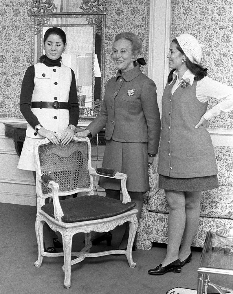 Jo Carole, Estée, and Evelyn Lauder in 1969. By this time, Evelyn had been married to Leonard for 10 years. When she joined the company, after being a New York City school teacher, it was a small family business. By the time this photo was taken, development on Clinique had just started and Evelyn named the line and was integral to its development.