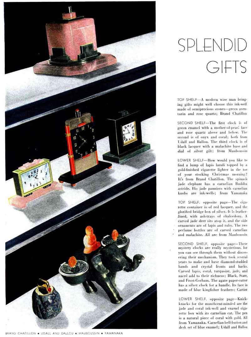 “Splendid Gifts,” Vogue, December 1, 1931.
