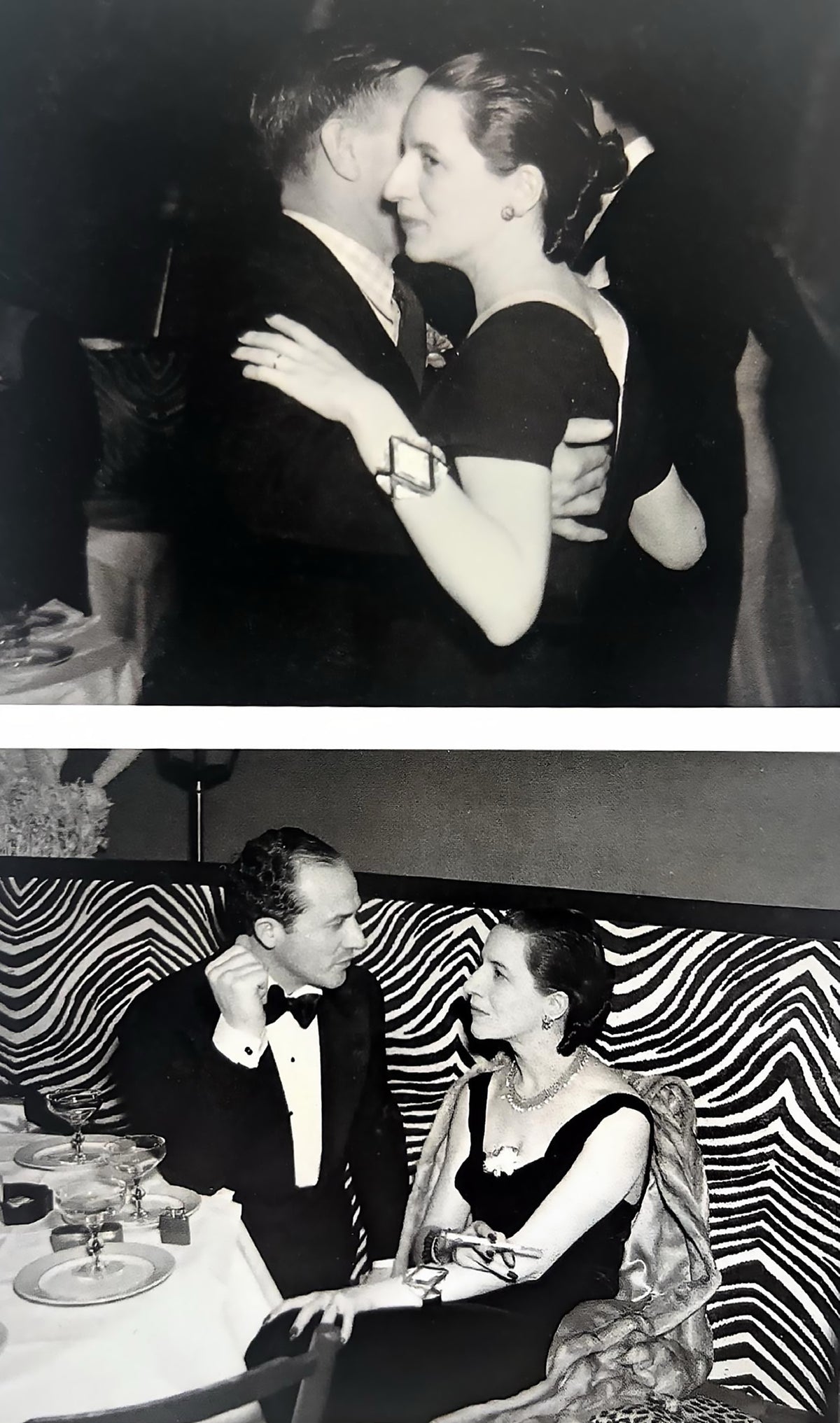 Diana Vreeland wearing the Facetté cuff at El Morocco nightclub in 1938.