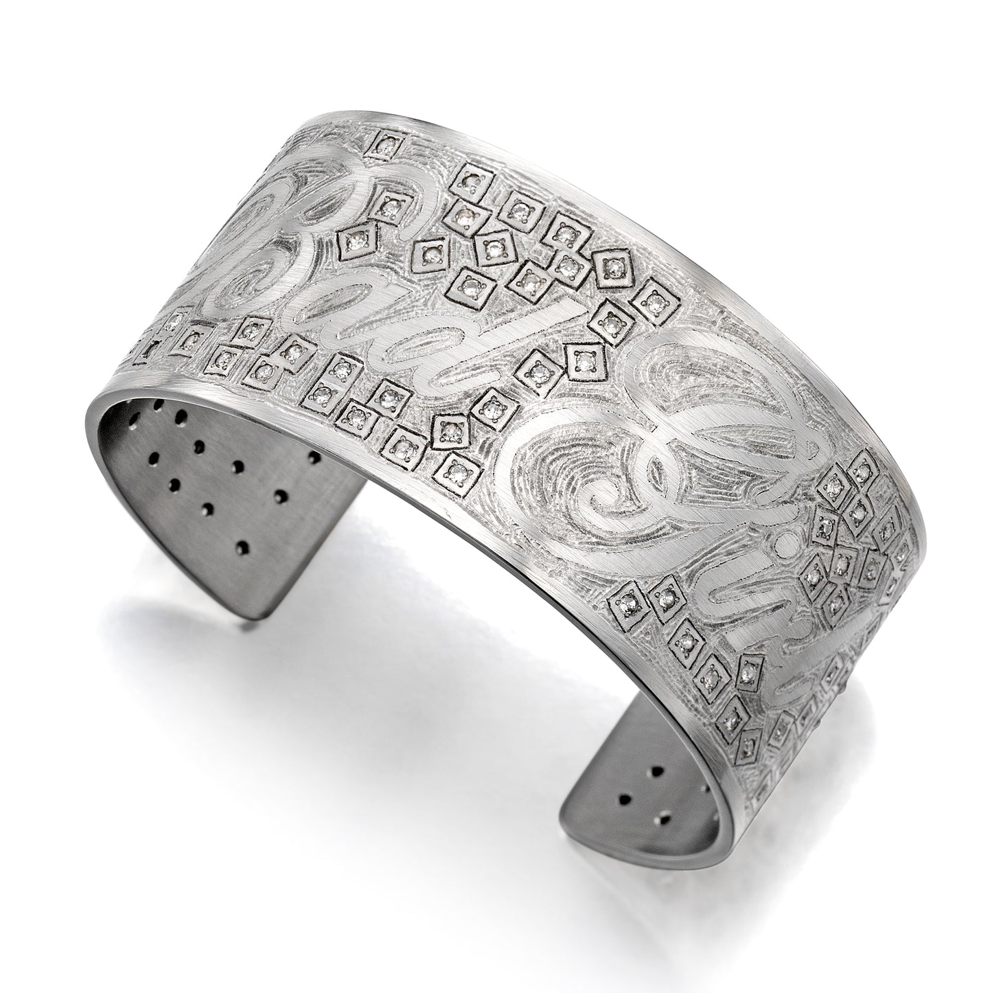 Steel and Diamond “Bad Girl” Bracelet by Daniel Brush, New York, 2010–2015