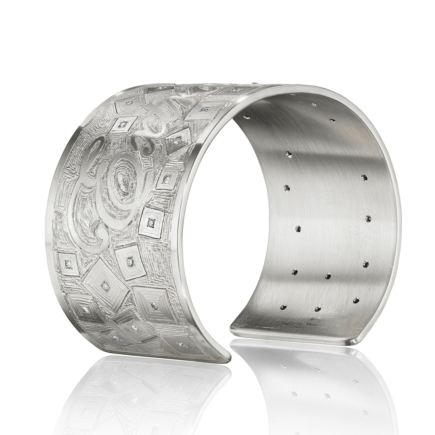 STEEL AND DIAMOND “EXTRA VIRGIN” BRACELET BY DANIEL BRUSH, NEW YORK, 2010–2015