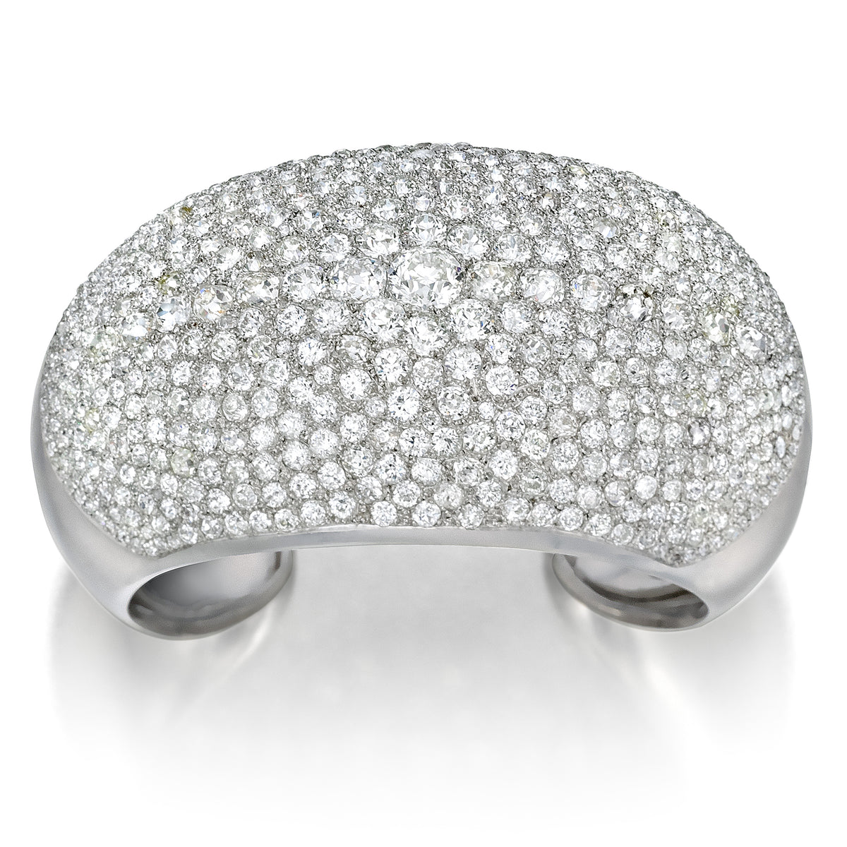 Platinum and Diamond “Tranche” Bracelet by Suzanne Belperron for René Boivin, Paris, circa 1930
