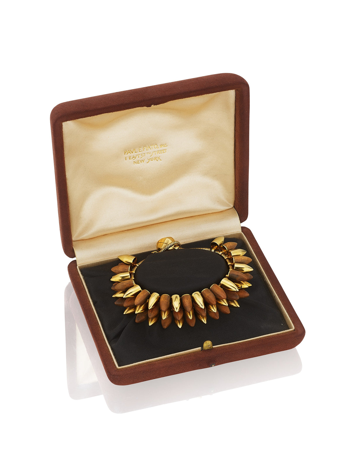 Gold and Wood Bracelet by Paul Flato, New York, circa 1937