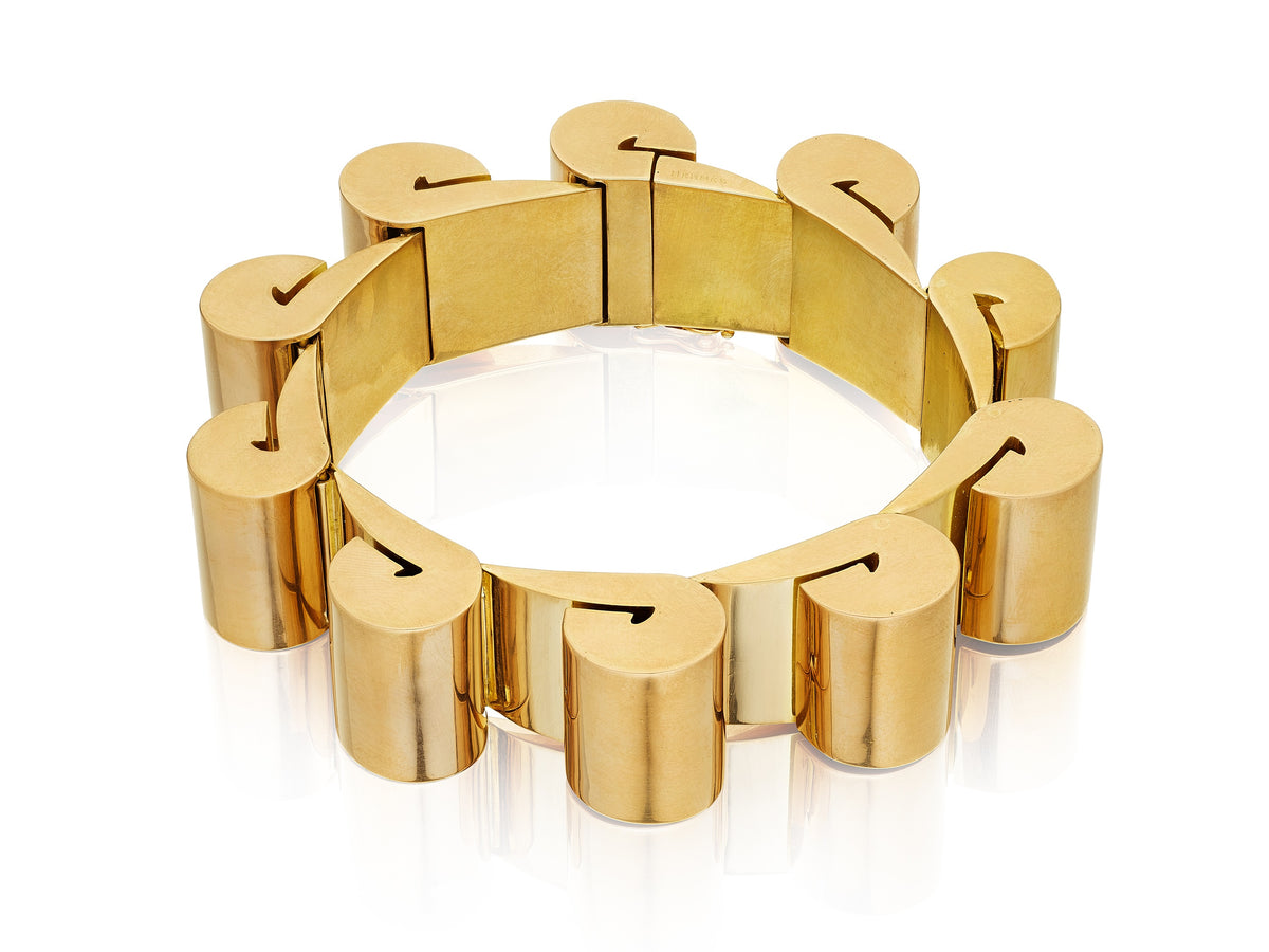 Gold Tank Bracelet by Hermès, Paris, circa 1950 — additional professional view