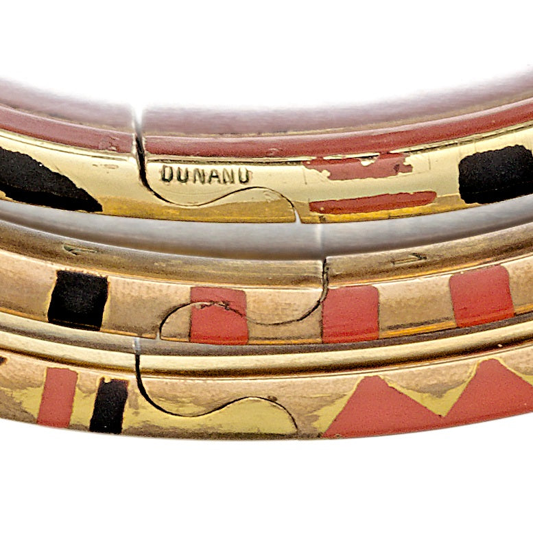 Red and Black Lacquer and Oréum Set of Three “Giraffe” Necklaces and Three Bracelets by Jean Dunand, Paris, circa 1927 — additional professional view