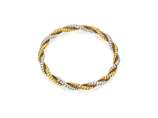 Bicolored Gold Necklace by Jacques Lenfant for Georges Lenfant, Paris, circa 1965 — additional professional view