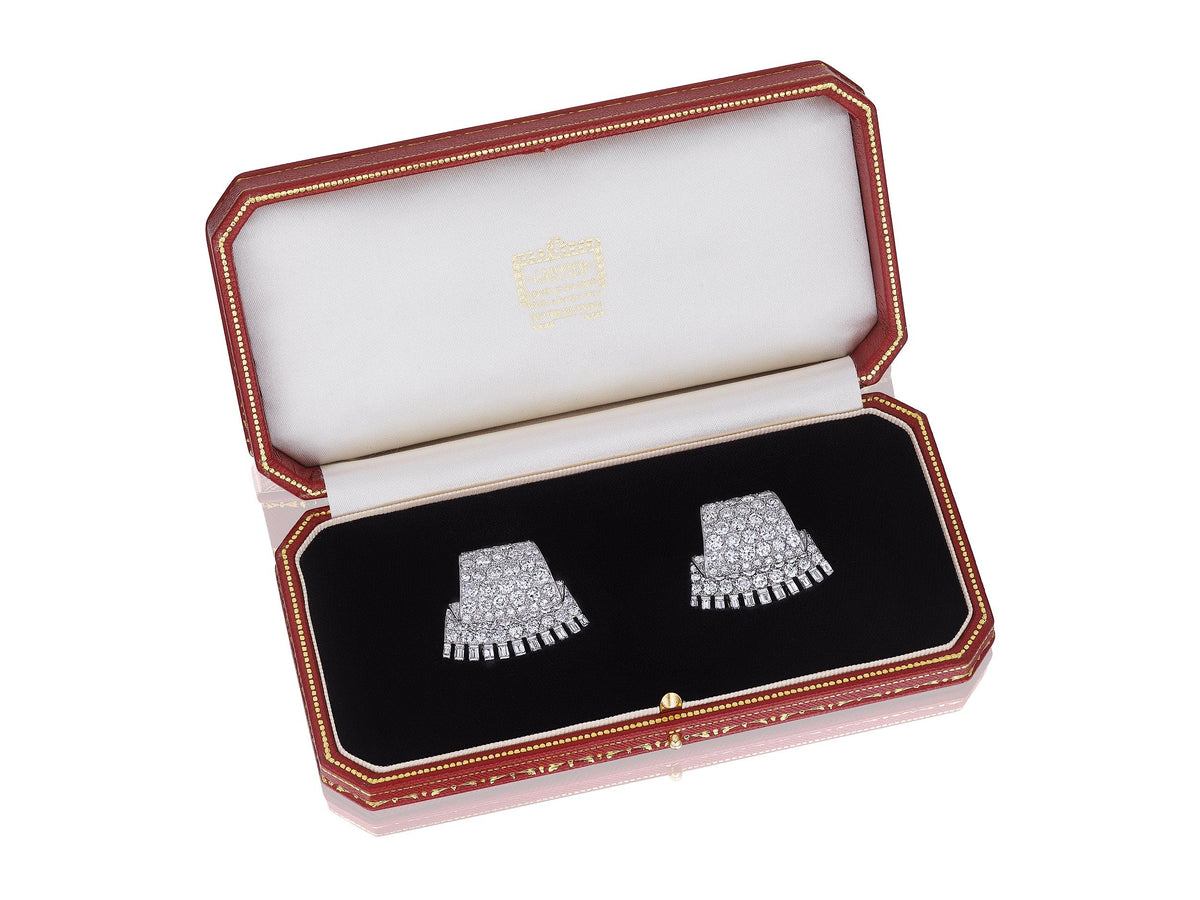 Pair of Art Deco Clip Brooches by Cartier, Paris, circa 1930