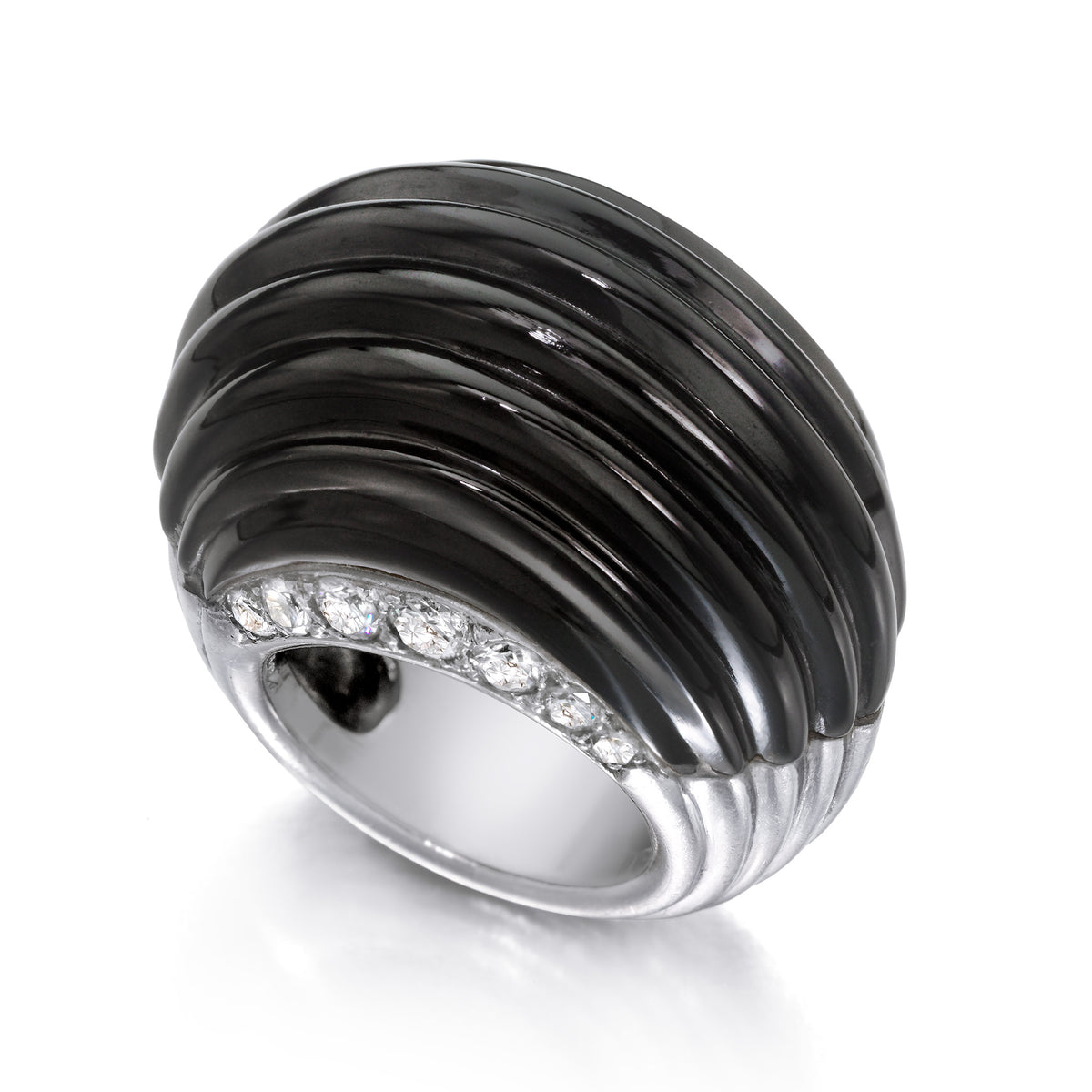 Onyx and Platinum Ring by Cartier, Paris, circa 1935