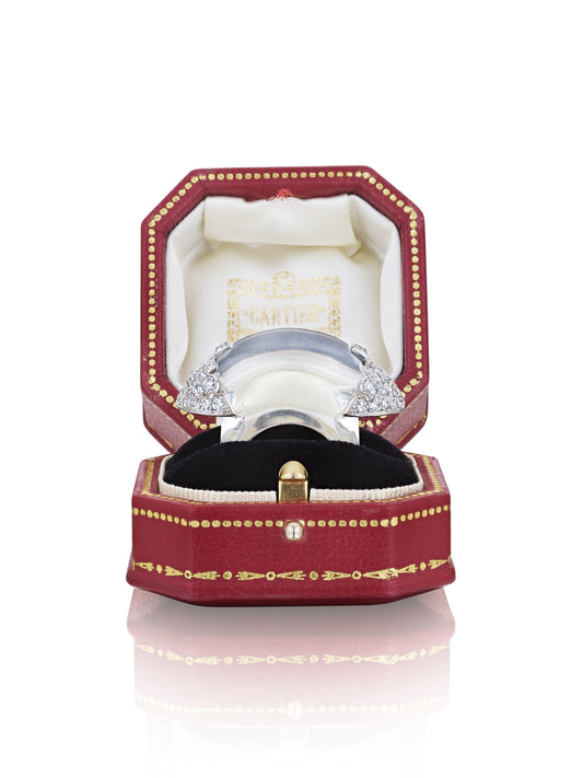 Art Deco Rock Crystal and Diamond Ring by Cartier, Paris, circa 1930 — additional professional view