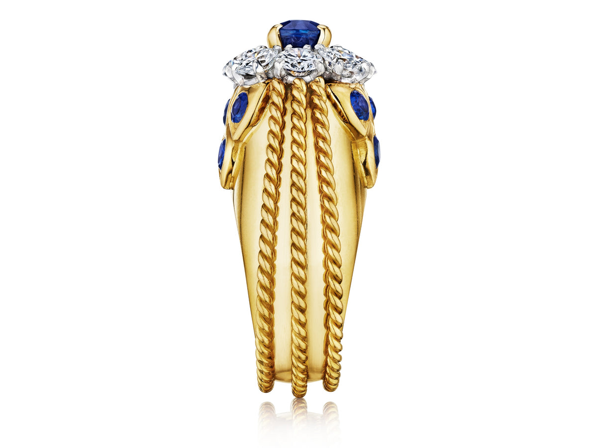 Sapphire and Diamond Ring by Cartier, Paris, circa 1946 — additional professional view