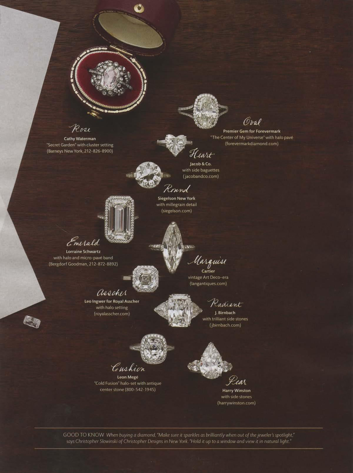 The ring featured in Martha Stewart Weddings