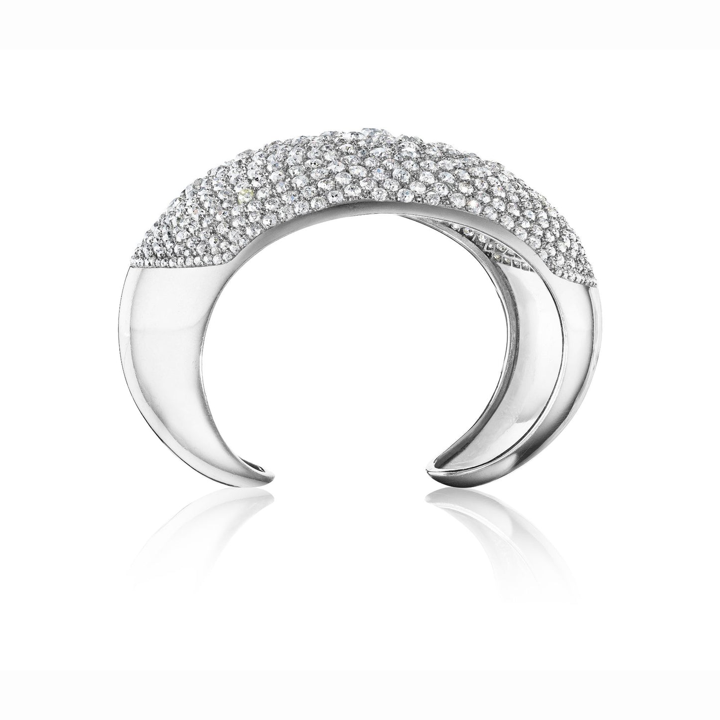 PLATINUM AND DIAMOND “TRANCHE” BRACELET BY JULIETTE MOUTARD FOR RENÉ BOIVIN, PARIS, 1937