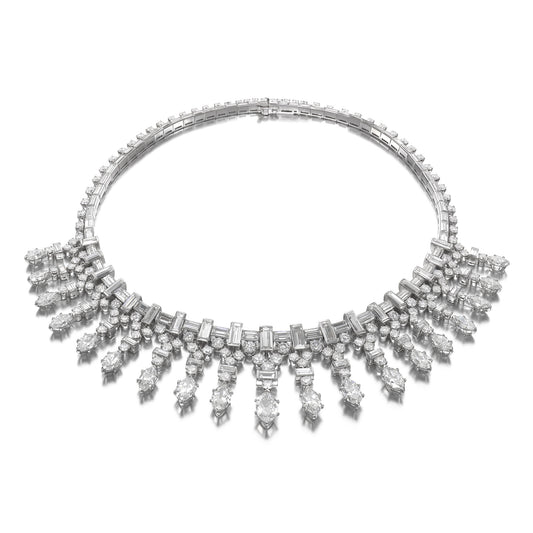 PLATINUM AND DIAMOND NECKLACE BY VAN CLEEF & ARPELS, PARIS, 1948