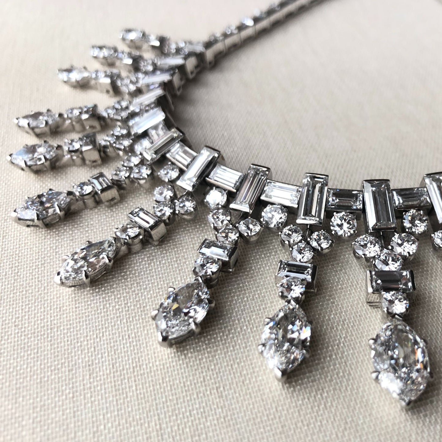 PLATINUM AND DIAMOND NECKLACE BY VAN CLEEF & ARPELS, PARIS, 1948