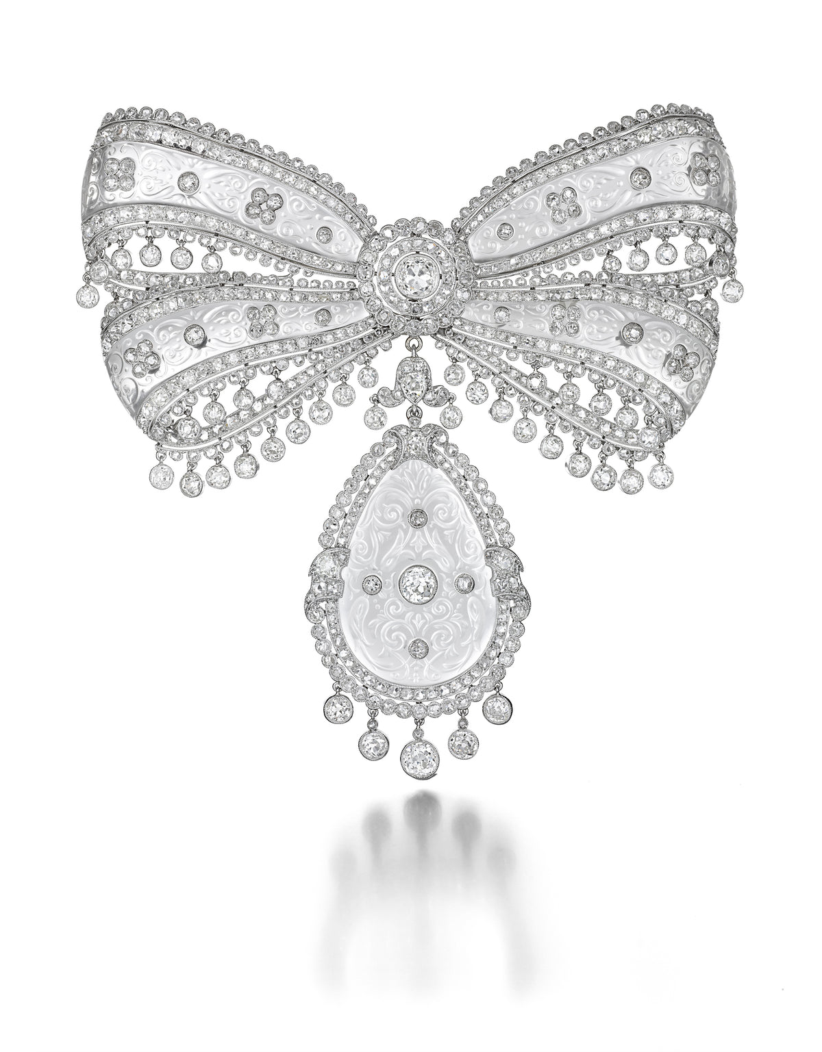 BELLE  EPOQUE  DIAMOND  BOW  BROOCH BY  CARTIER,  PARIS,  CIRCA  1904