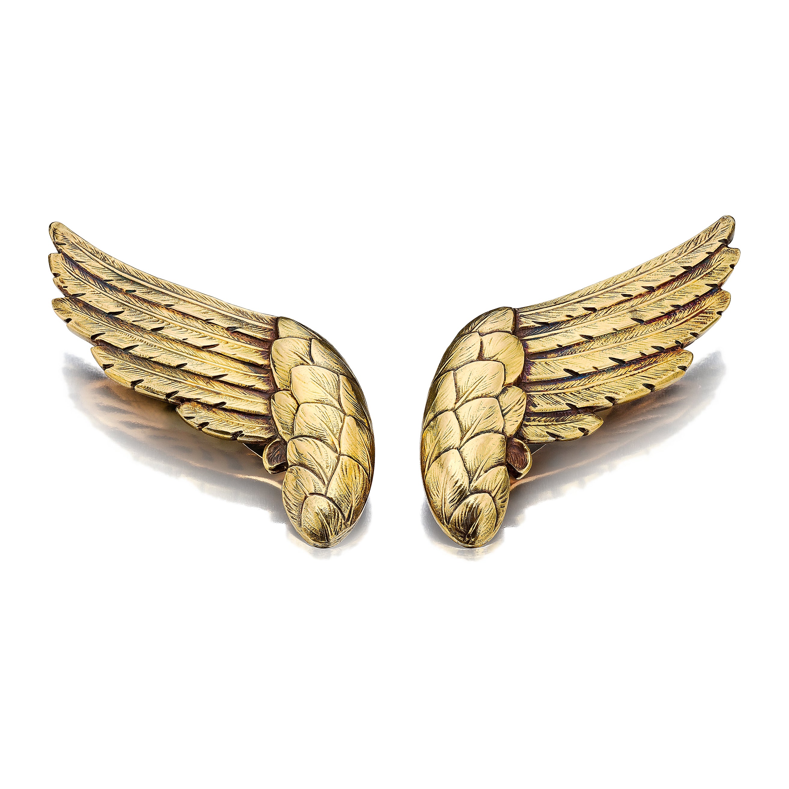 THE  DAISY  FELLOWES  “MERCURY”  WINGS: A  PAIR  OF  CLIPS  BY  FULCO  DI  VERDURA  FOR  COCO  CHANEL,  PARIS,  1934