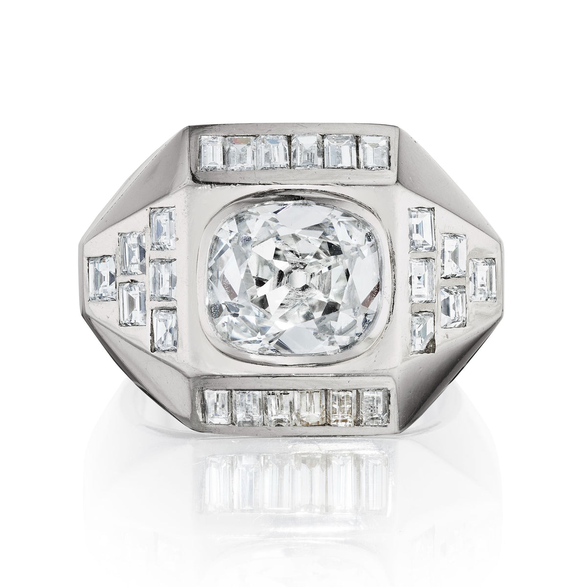 DIAMOND RING BY SUZANNE BELPERRON, PARIS, CIRCA 1950