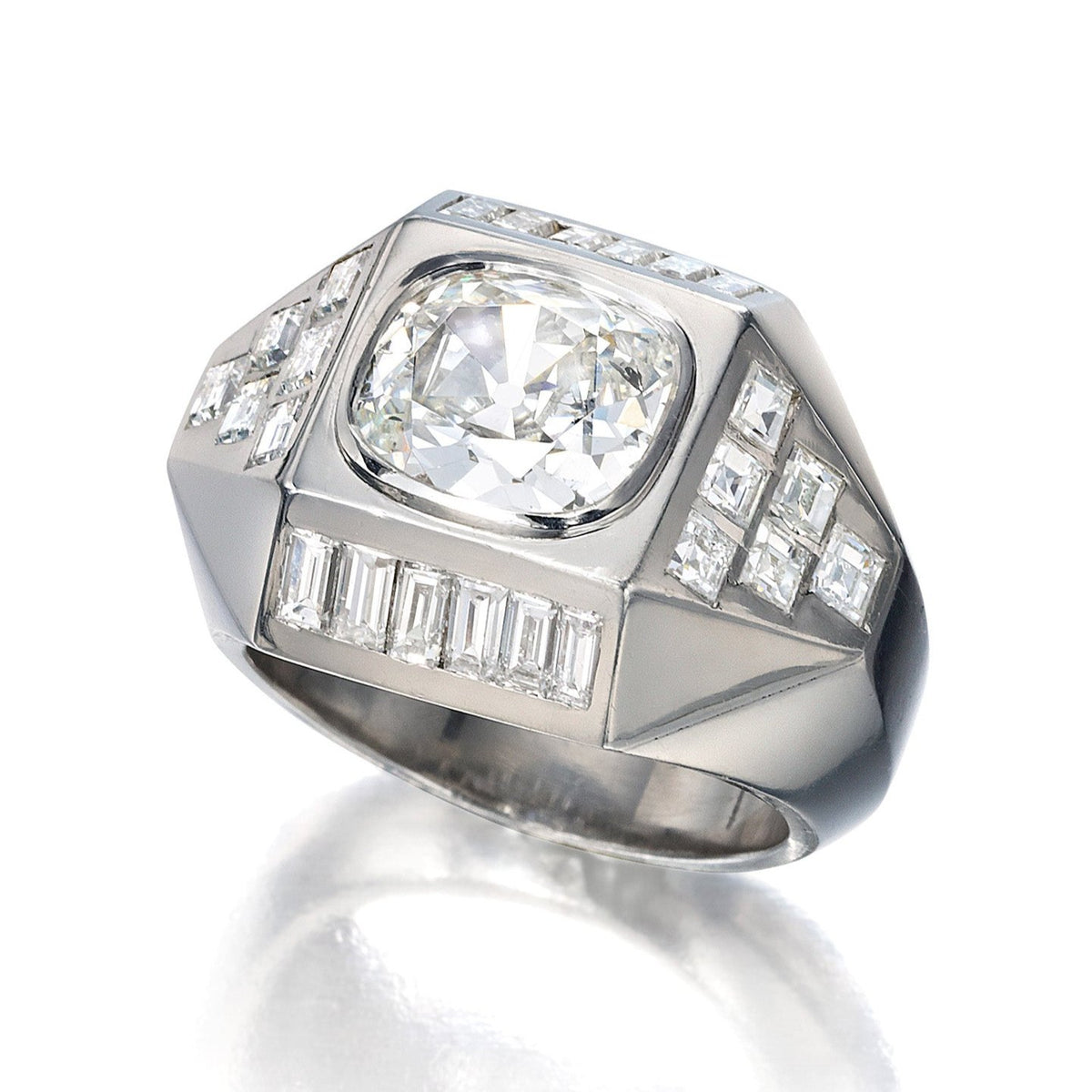 DIAMOND RING BY SUZANNE BELPERRON, PARIS, CIRCA 1950